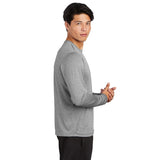 Sport - Tek ST360LS Heather Contender Long Sleeve Crew Neck Tee - Gorvex.com