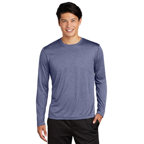 Sport - Tek ST360LS Heather Contender Long Sleeve Crew Neck Tee - Gorvex.com