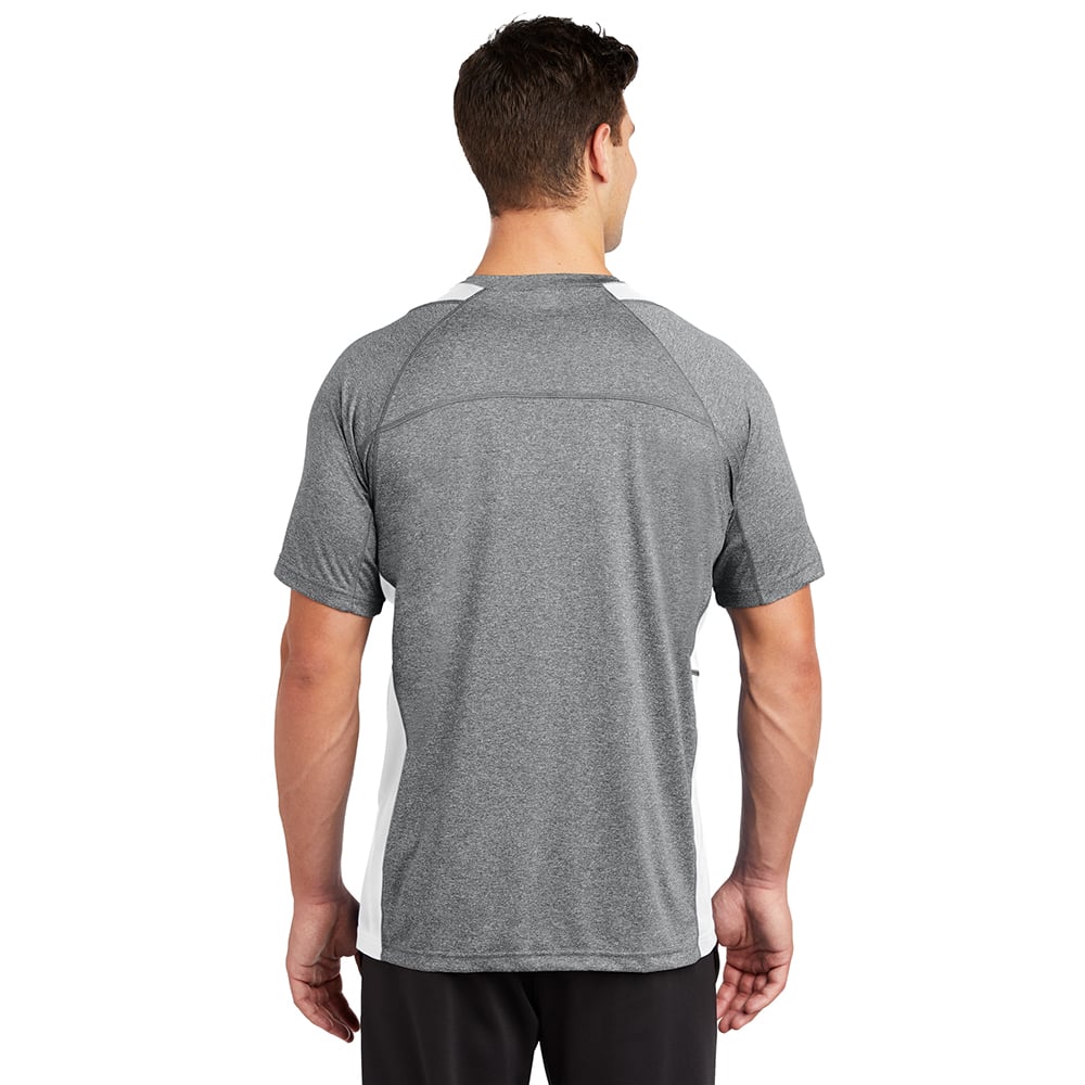 Sport - Tek ST361 Contender Two - Tone Heather Short Sleeve T-Shirt - Gorvex.com