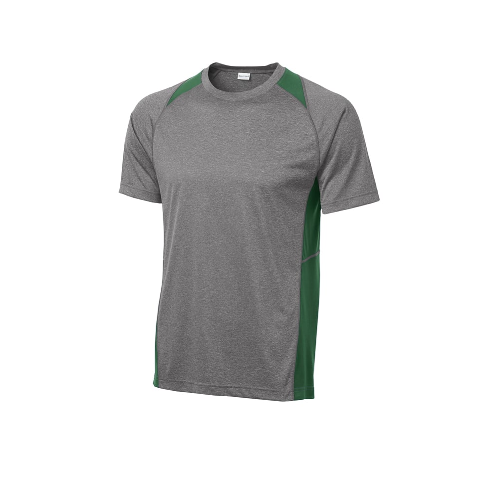 Sport - Tek ST361 Contender Two - Tone Heather Short Sleeve T-Shirt - Gorvex.com