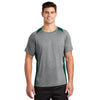 Sport - Tek ST361 Contender Two - Tone Heather Short Sleeve T-Shirt - Gorvex.com