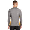 Sport - Tek ST361LS Contender Two - Tone Heather Long Sleeve T-Shirt - Gorvex.com