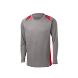 Sport - Tek ST361LS Contender Two - Tone Heather Long Sleeve T-Shirt - Gorvex.com