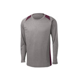 Sport - Tek ST361LS Contender Two - Tone Heather Long Sleeve T-Shirt - Gorvex.com