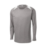 Sport - Tek ST361LS Contender Two - Tone Heather Long Sleeve T-Shirt - Gorvex.com