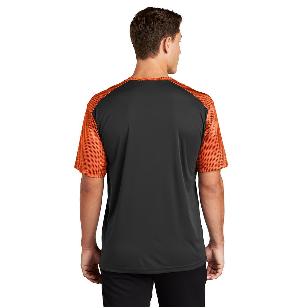 Sport - Tek ST371 CamoHex Two - Tone Crew Neck T-Shirt - Gorvex.com