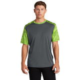 Sport - Tek ST371 CamoHex Two - Tone Crew Neck T-Shirt - Gorvex.com