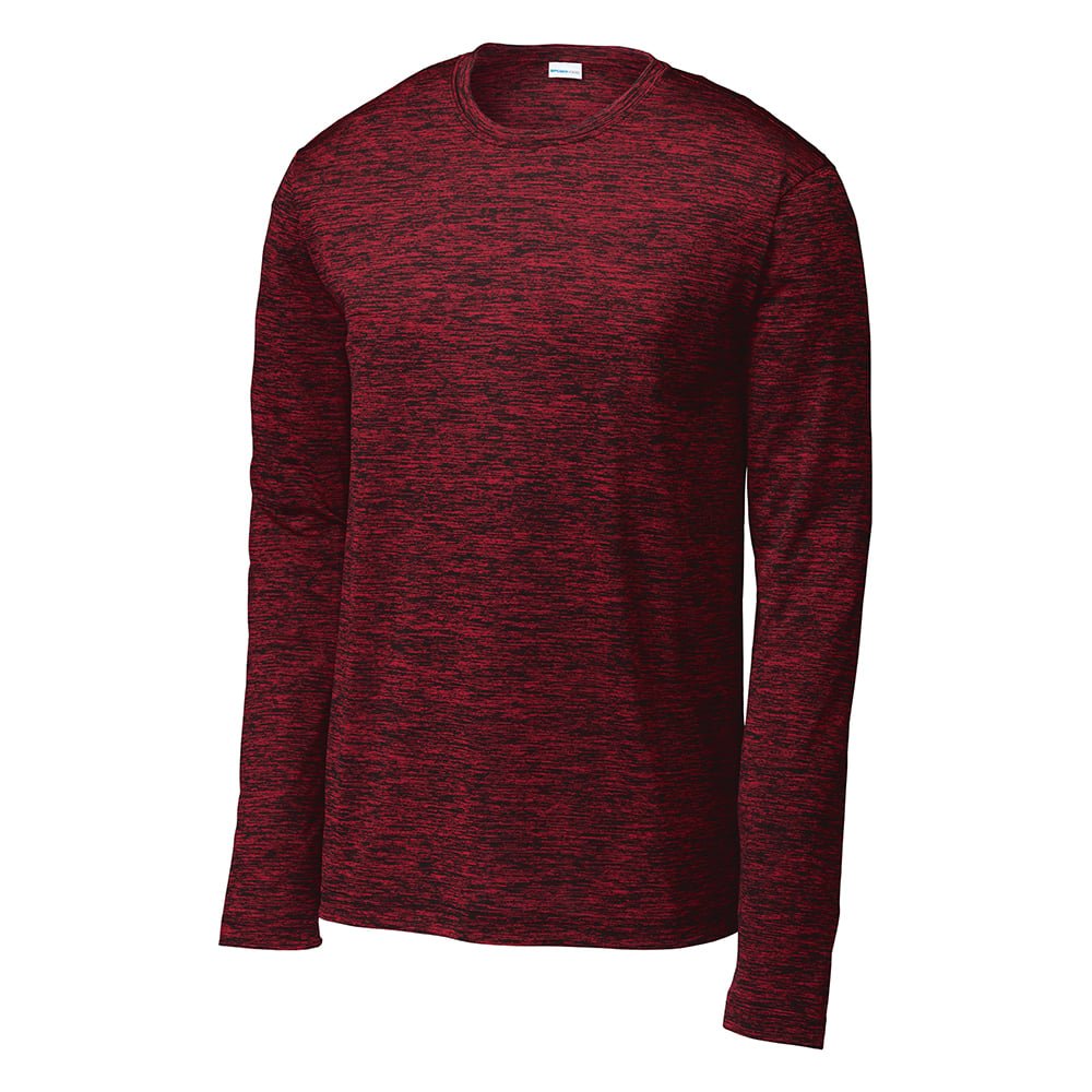 Sport - Tek ST390LS PosiCharge Long Sleeve Electric Heather T-Shirt - Gorvex.com