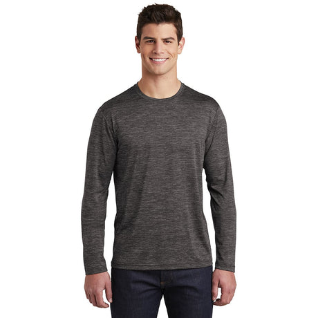 Sport - Tek ST390LS PosiCharge Long Sleeve Electric Heather T-Shirt - Gorvex.com