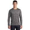 Sport - Tek ST390LS PosiCharge Long Sleeve Electric Heather T-Shirt - Gorvex.com