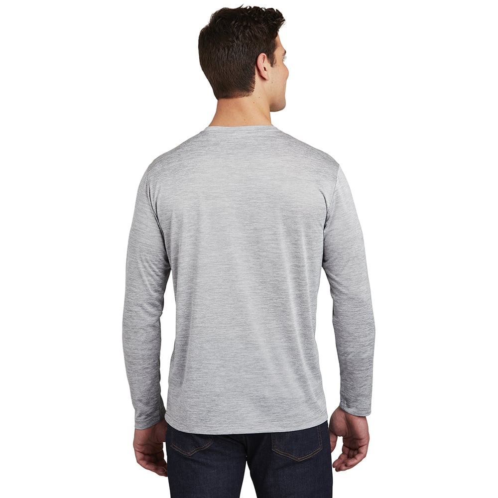 Sport - Tek ST390LS PosiCharge Long Sleeve Electric Heather T-Shirt - Gorvex.com