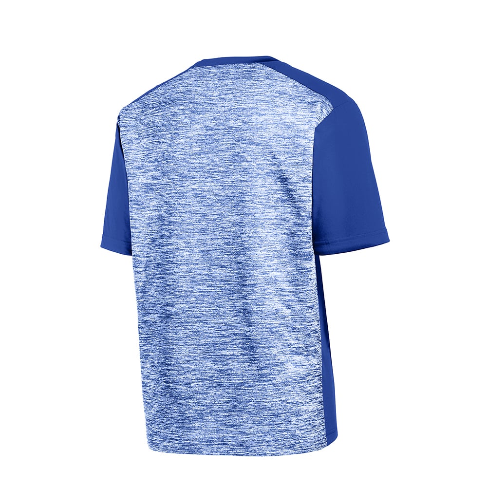 Sport - Tek ST395 PosiCharge Two - Tone Electric Heather Short Sleeve Tee - Gorvex.com