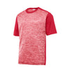 Sport - Tek ST395 PosiCharge Two - Tone Electric Heather Short Sleeve Tee - Gorvex.com