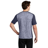 Sport - Tek ST395 PosiCharge Two - Tone Electric Heather Short Sleeve Tee - Gorvex.com