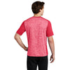 Sport - Tek ST395 PosiCharge Two - Tone Electric Heather Short Sleeve Tee - Gorvex.com