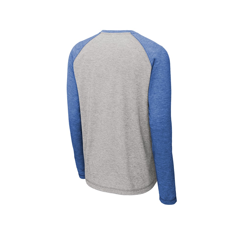 Sport - Tek ST400LS PosiCharge Tri - Blend Long Sleeve Raglan T-Shirt - Gorvex.com