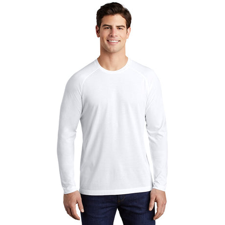 Sport - Tek ST400LS PosiCharge Tri - Blend Long Sleeve Raglan T-Shirt - Gorvex.com