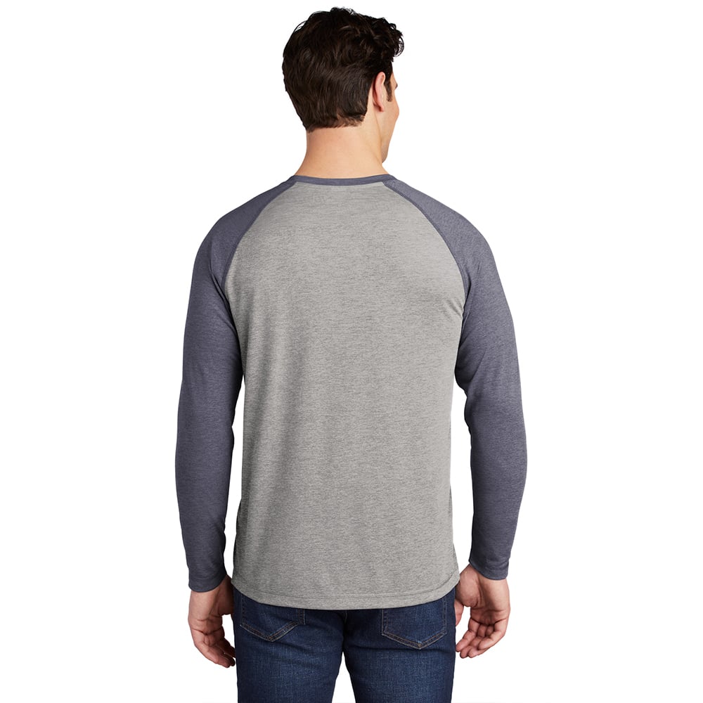 Sport - Tek ST400LS PosiCharge Tri - Blend Long Sleeve Raglan T-Shirt - Gorvex.com