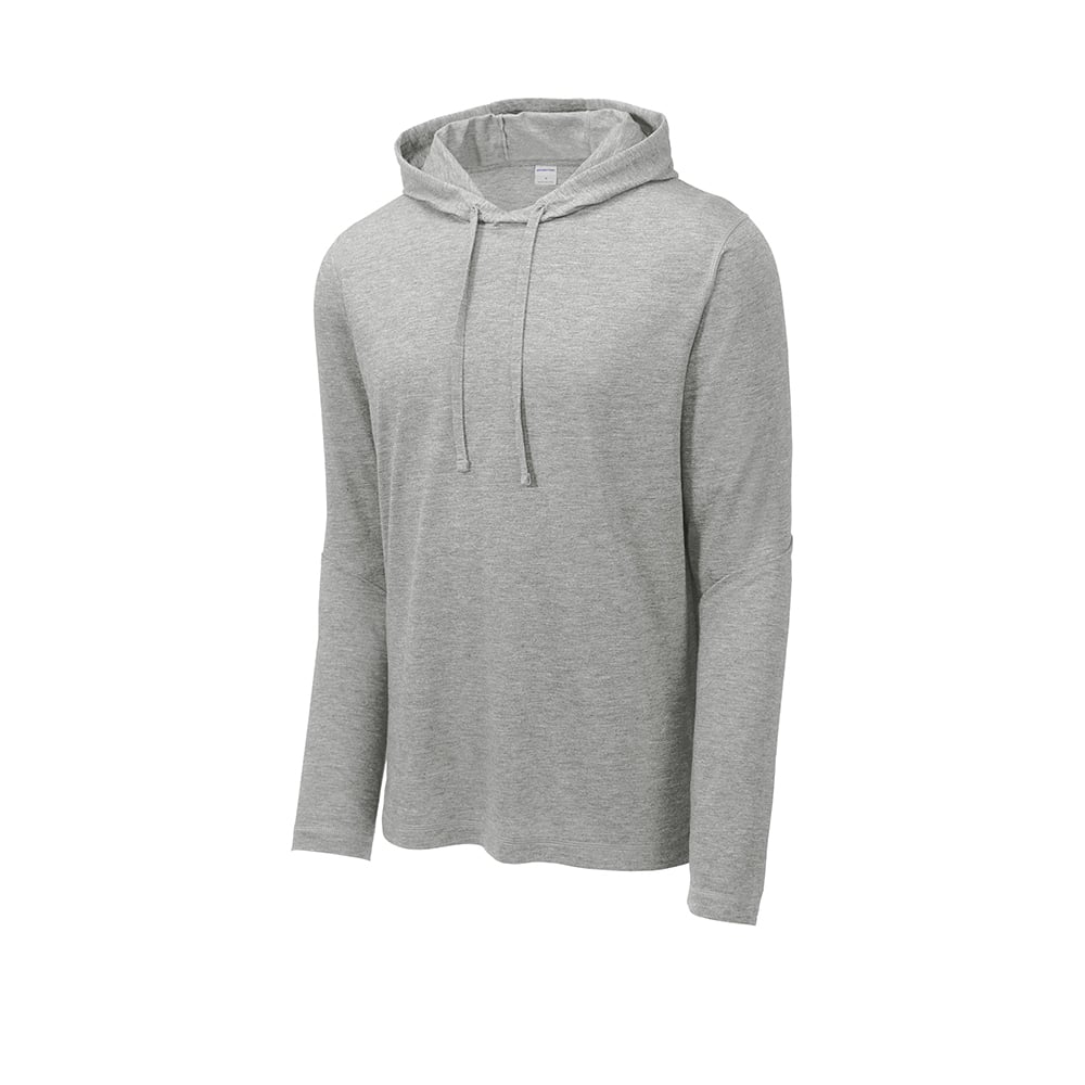 Sport - Tek ST406 PosiCharge Tri - Blend Long Sleeve Hooded Shirt - Gorvex.com