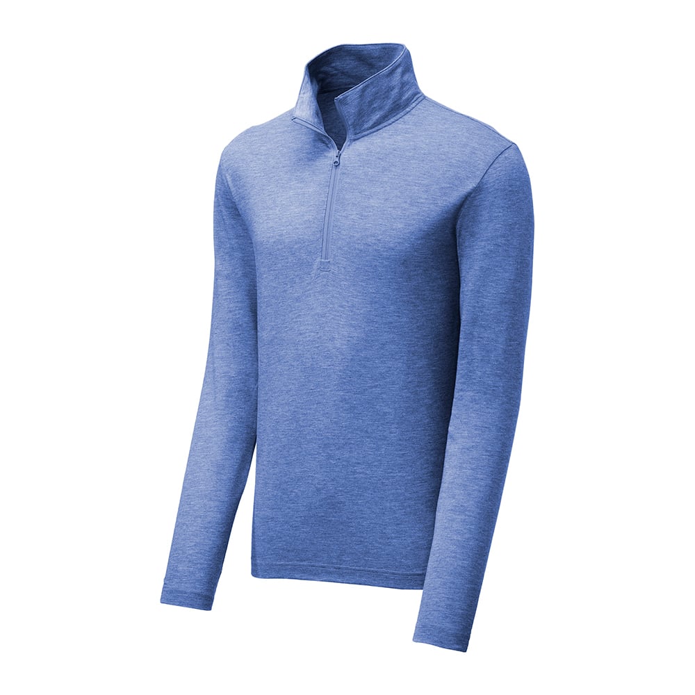 Sport - Tek ST407 PosiCharge Tri - Blend Lightweight Quarter - Zip Pullover - Gorvex.com