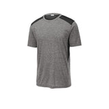 Sport - Tek ST410 PosiCharge Tri - Blend Two - Tone Short Sleeve T-Shirt - Gorvex.com