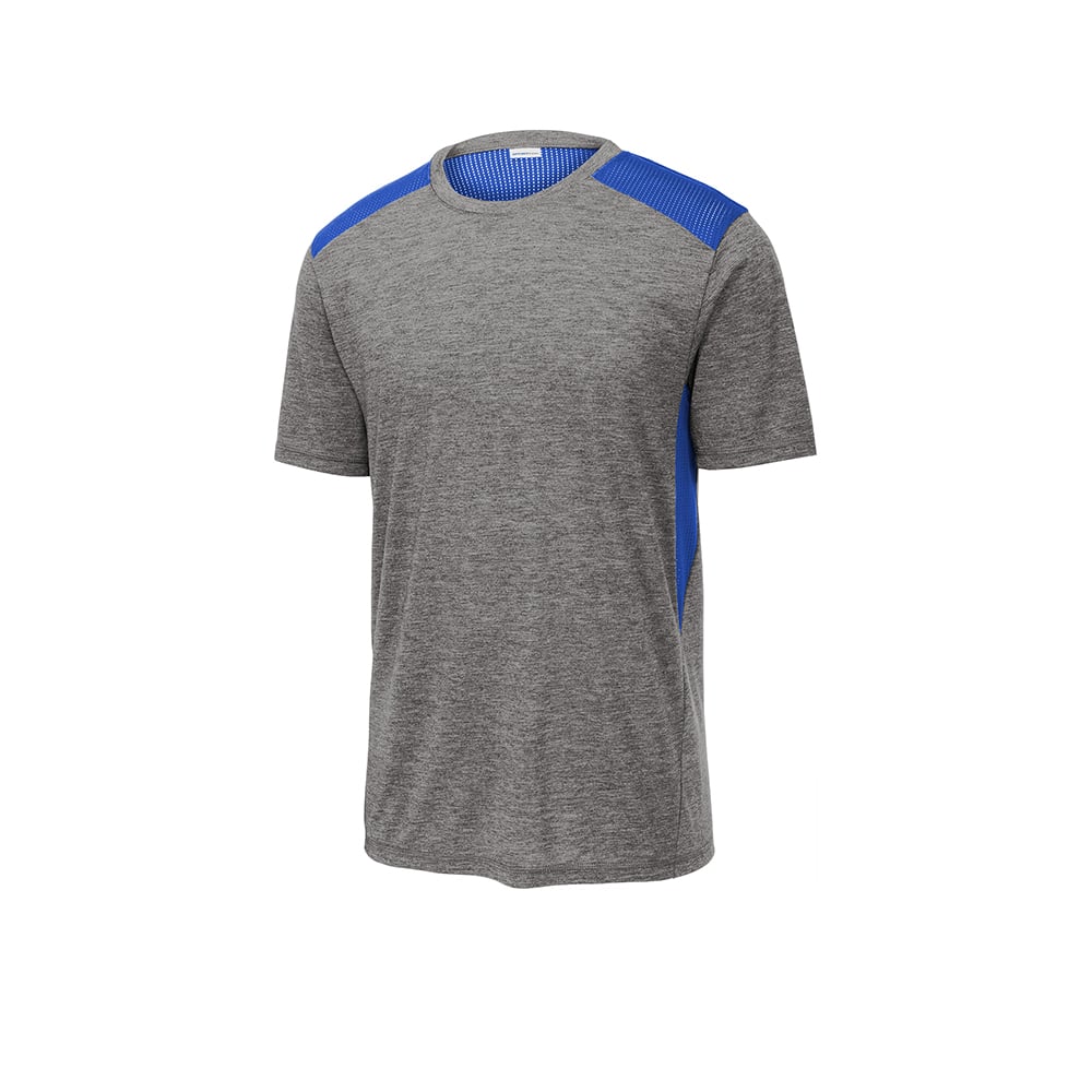 Sport - Tek ST410 PosiCharge Tri - Blend Two - Tone Short Sleeve T-Shirt - Gorvex.com