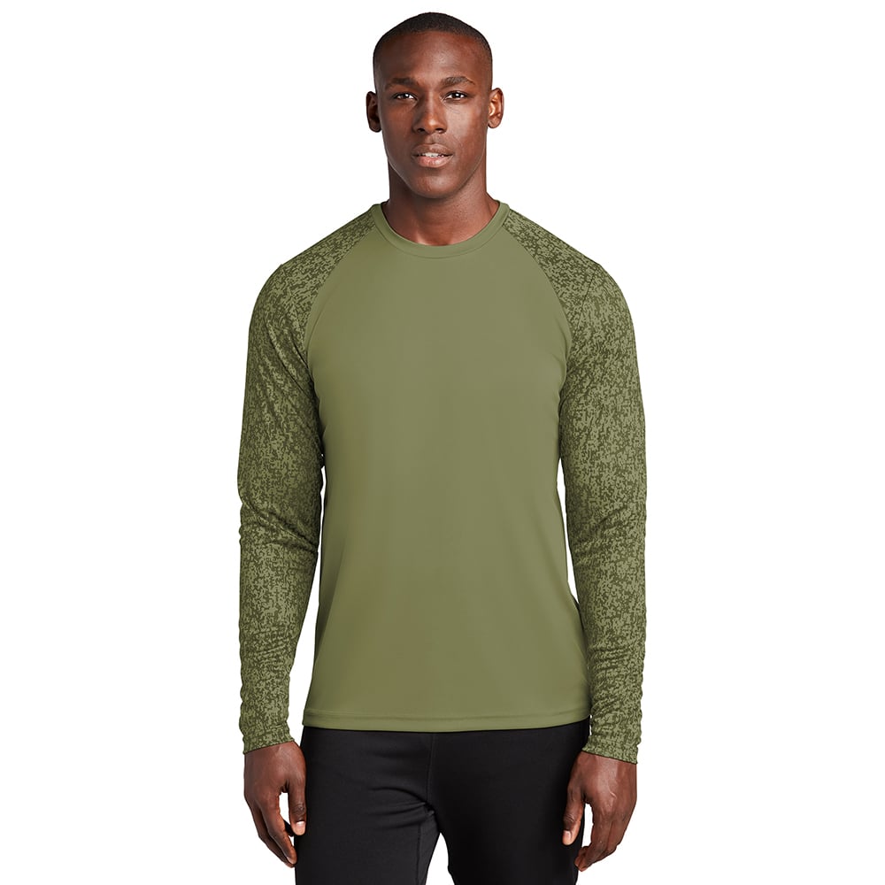 Sport - Tek ST460LS Long Sleeve Digi Camo Performance T-Shirt - Gorvex.com