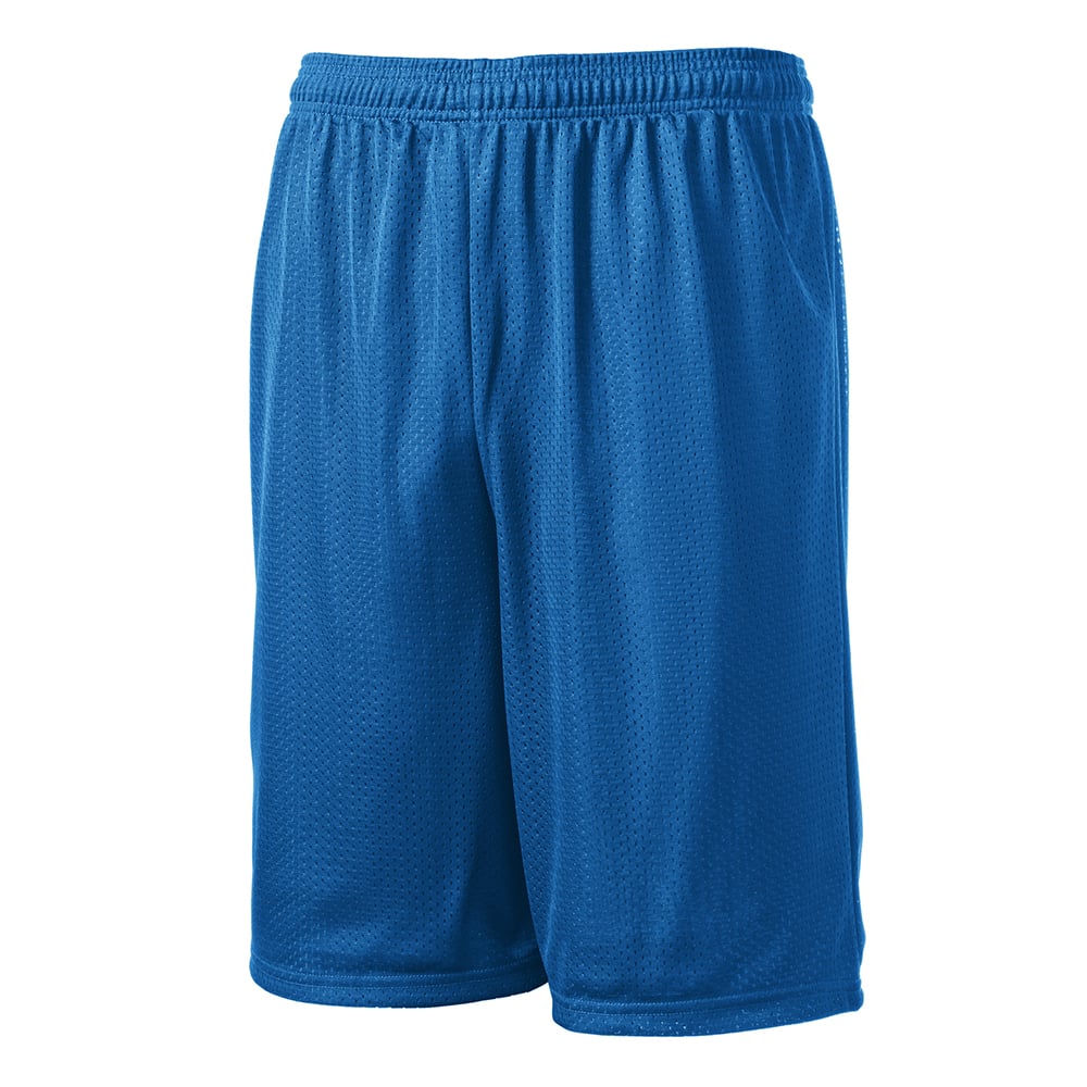 Sport - Tek ST515 PosiCharge Classic 9" Inseam Long Mesh Shorts - Gorvex.com