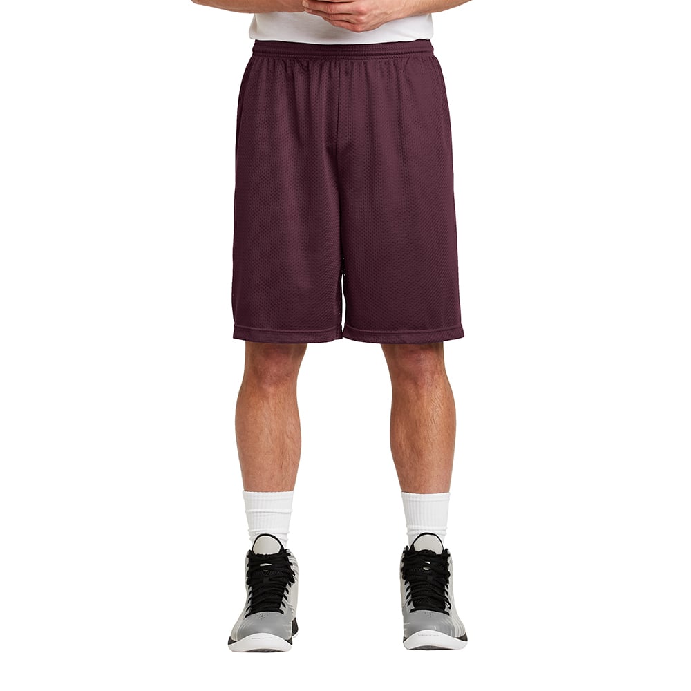 Sport - Tek ST515 PosiCharge Classic 9" Inseam Long Mesh Shorts - Gorvex.com