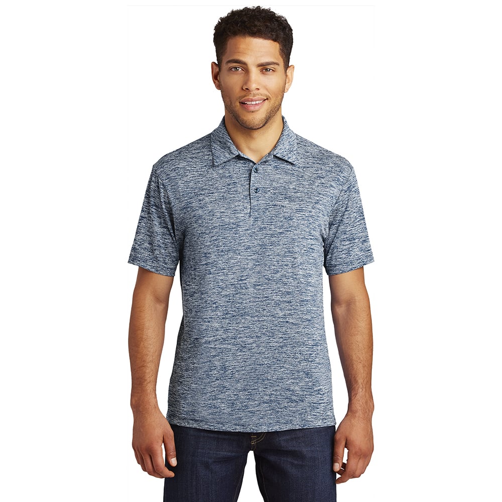 Sport - Tek ST590 PosiCharge Electric Heather Short Sleeve Polo - Gorvex.com