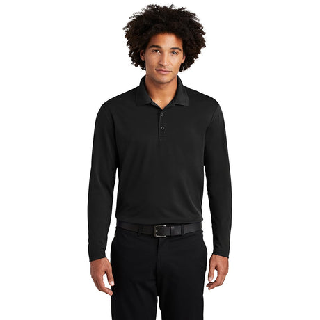 Sport - Tek ST640LS PosiCharge RacerMesh Long Sleeve Polo - Gorvex.com