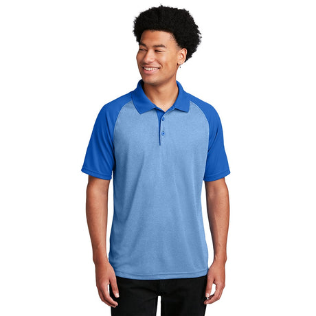 Sport - Tek ST641 PosiCharge RacerMesh Raglan Heather Polo - Gorvex.com