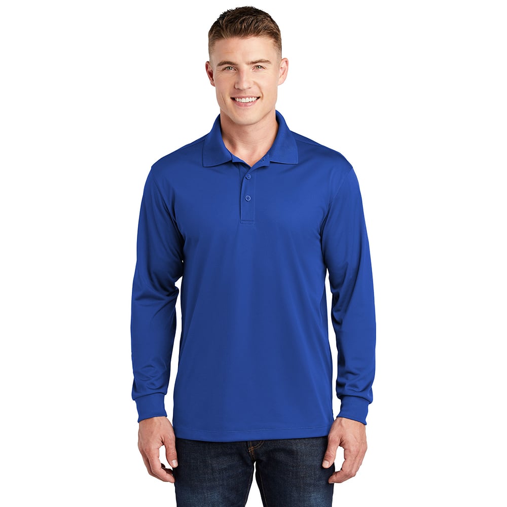 Sport - Tek ST657 Sport - Wick Micropique Long Sleeve Polo - Gorvex.com