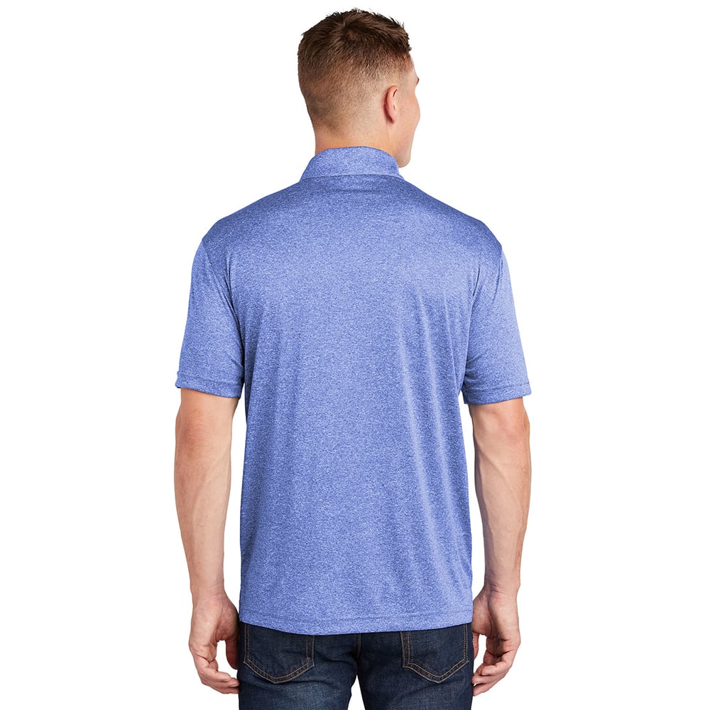 Sport - Tek ST660 Heather Contender Polo with 3 - Button Placket - Gorvex.com