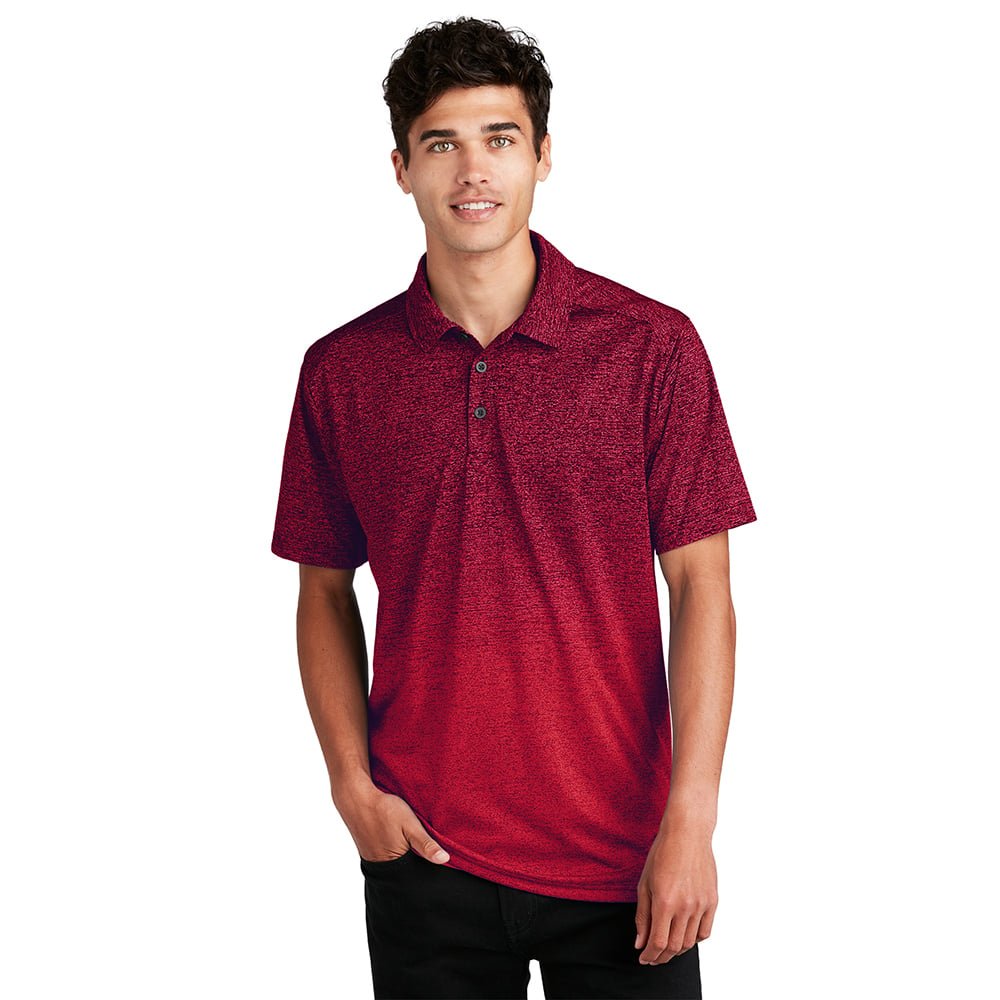 Sport - Tek ST671 Ombre Heather Polo with Side Vents - Gorvex.com