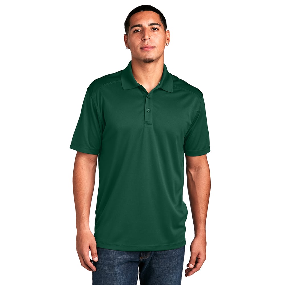 Sport - Tek ST680 PosiCharge Micro - Mesh Polo with 3 - Button Placket - Gorvex.com