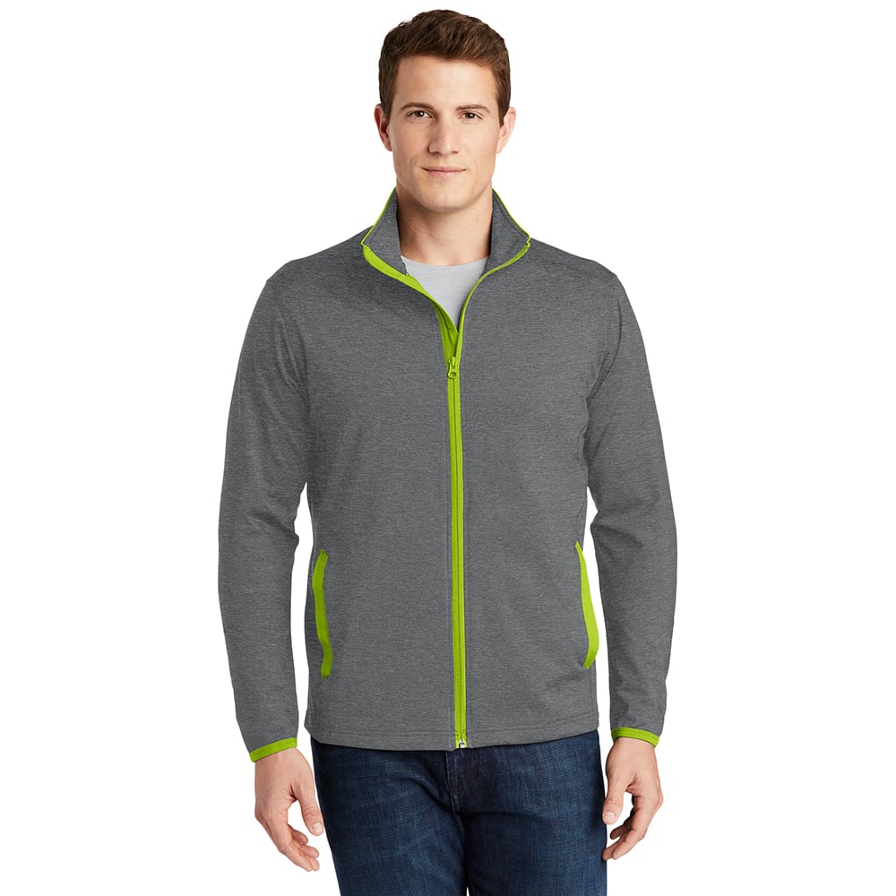 Sport - Tek ST853 Sport - Wick Stretch Jacket with Contrast Piping - Gorvex.com