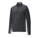 Sport - Tek ST854 Sport - Wick Stretch Contrast Raglan Half - Zip Pullover - Gorvex.com