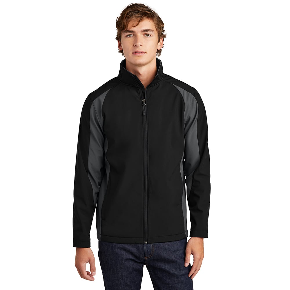 Sport - Tek ST970 Colorblock Soft Shell Jacket with Zippered Pockets - Gorvex.com