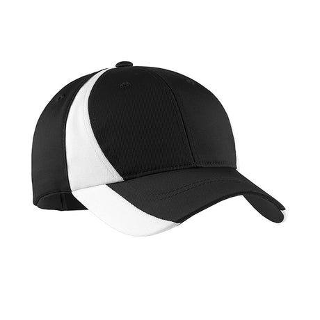 Sport - Tek STC11 Dry Zone Nylon Colorblock Structured Adjustable Cap - Gorvex.com
