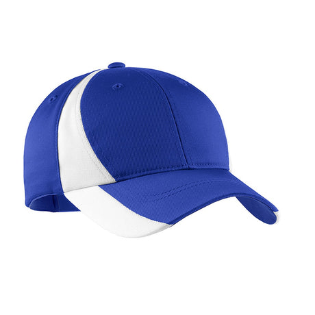 Sport - Tek STC11 Dry Zone Nylon Colorblock Structured Adjustable Cap - Gorvex.com