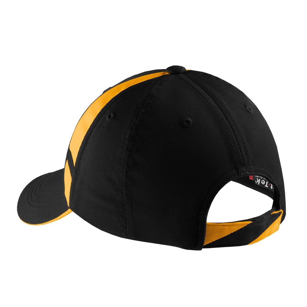 Sport - Tek STC12 Dry Zone Moisture - Wicking Cap with Mesh Inset - Gorvex.com