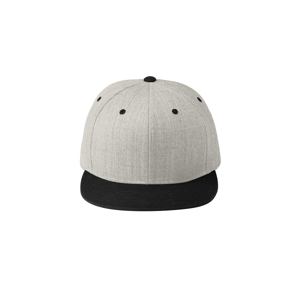 Sport - Tek STC19 Yupoong Flat Bill Snapback Adjustable Cap - Gorvex.com