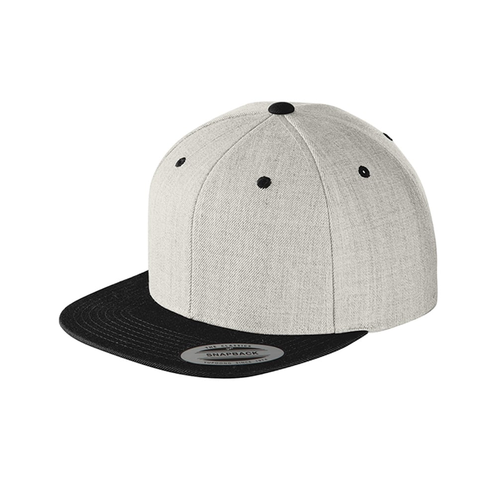 Sport - Tek STC19 Yupoong Flat Bill Snapback Adjustable Cap - Gorvex.com