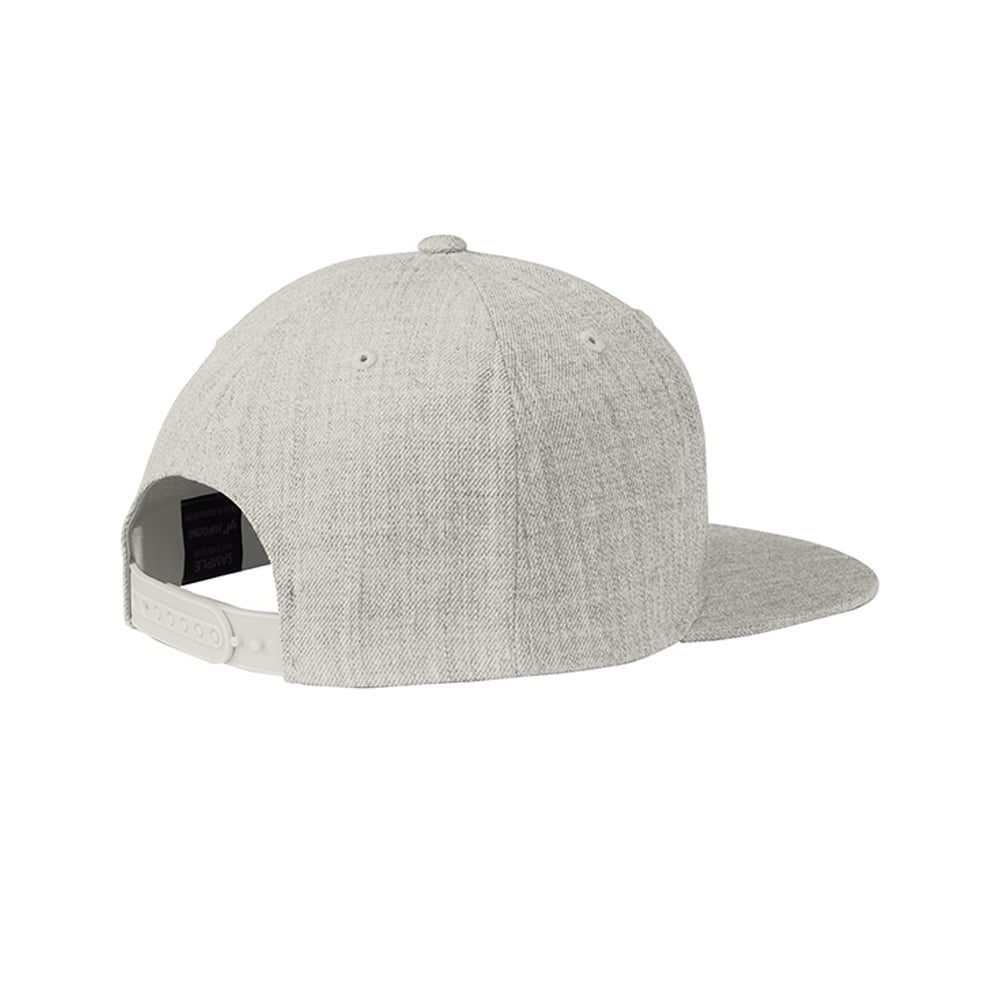 Sport - Tek STC19 Yupoong Flat Bill Snapback Adjustable Cap - Gorvex.com