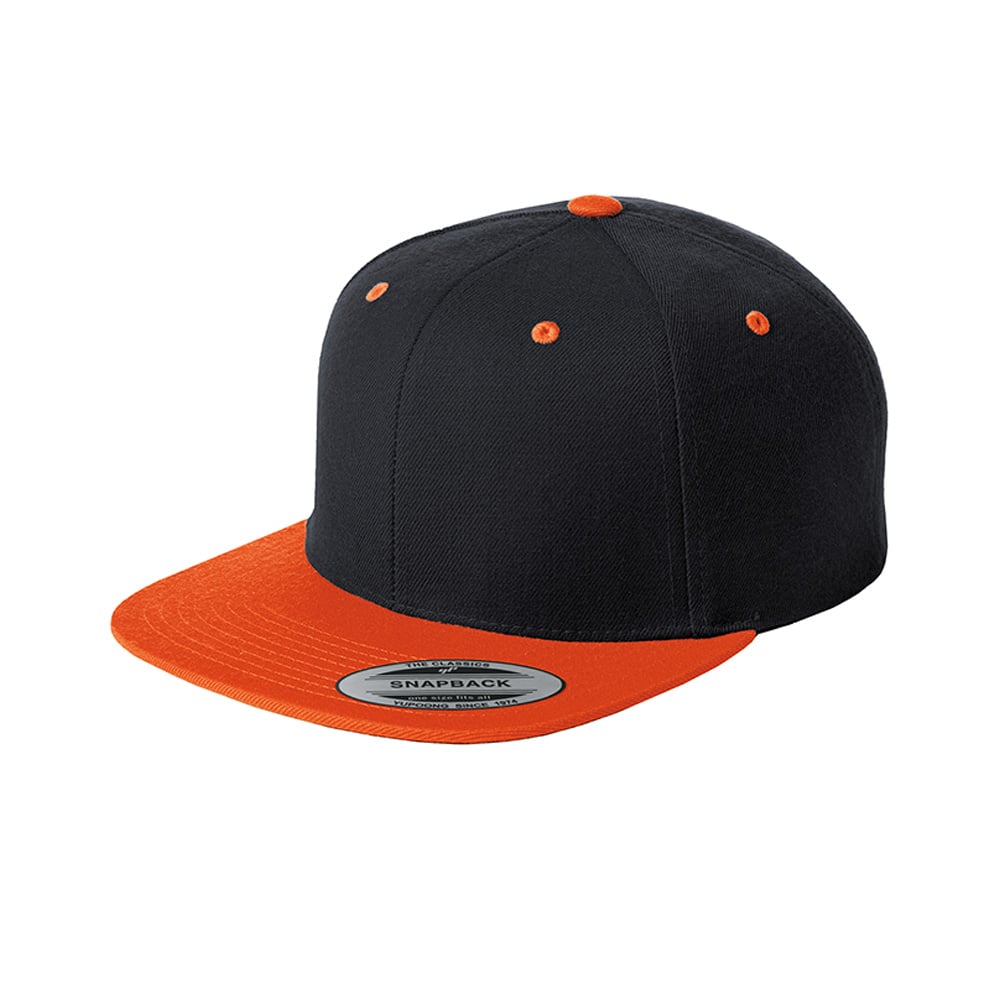 Sport - Tek STC19 Yupoong Flat Bill Snapback Adjustable Cap - Gorvex.com