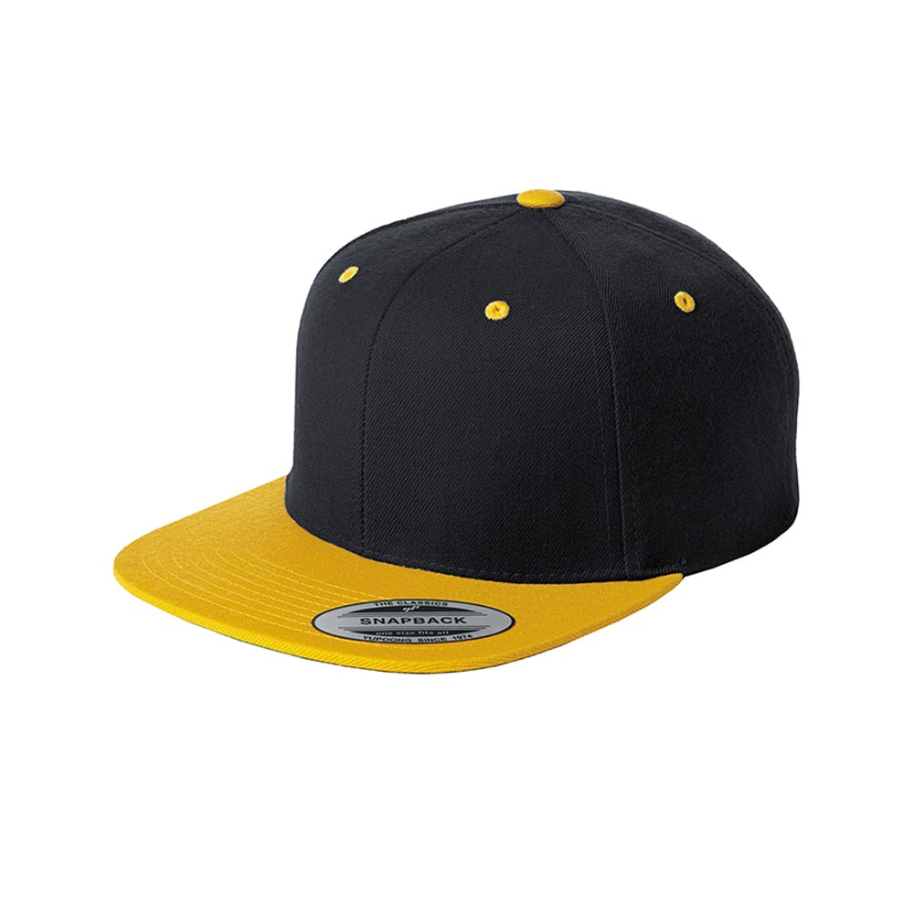 Sport - Tek STC19 Yupoong Flat Bill Snapback Adjustable Cap - Gorvex.com