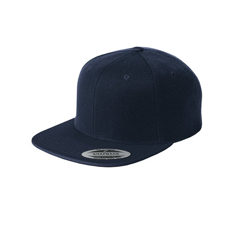 Sport - Tek STC19 Yupoong Flat Bill Snapback Adjustable Cap - Gorvex.com