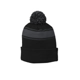 Sport - Tek STC28 Two - toned Pom Pom Stripe Beanie - Gorvex.com