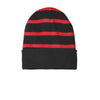 Sport - Tek STC31 Striped Beanie with Solid Band - Gorvex.com